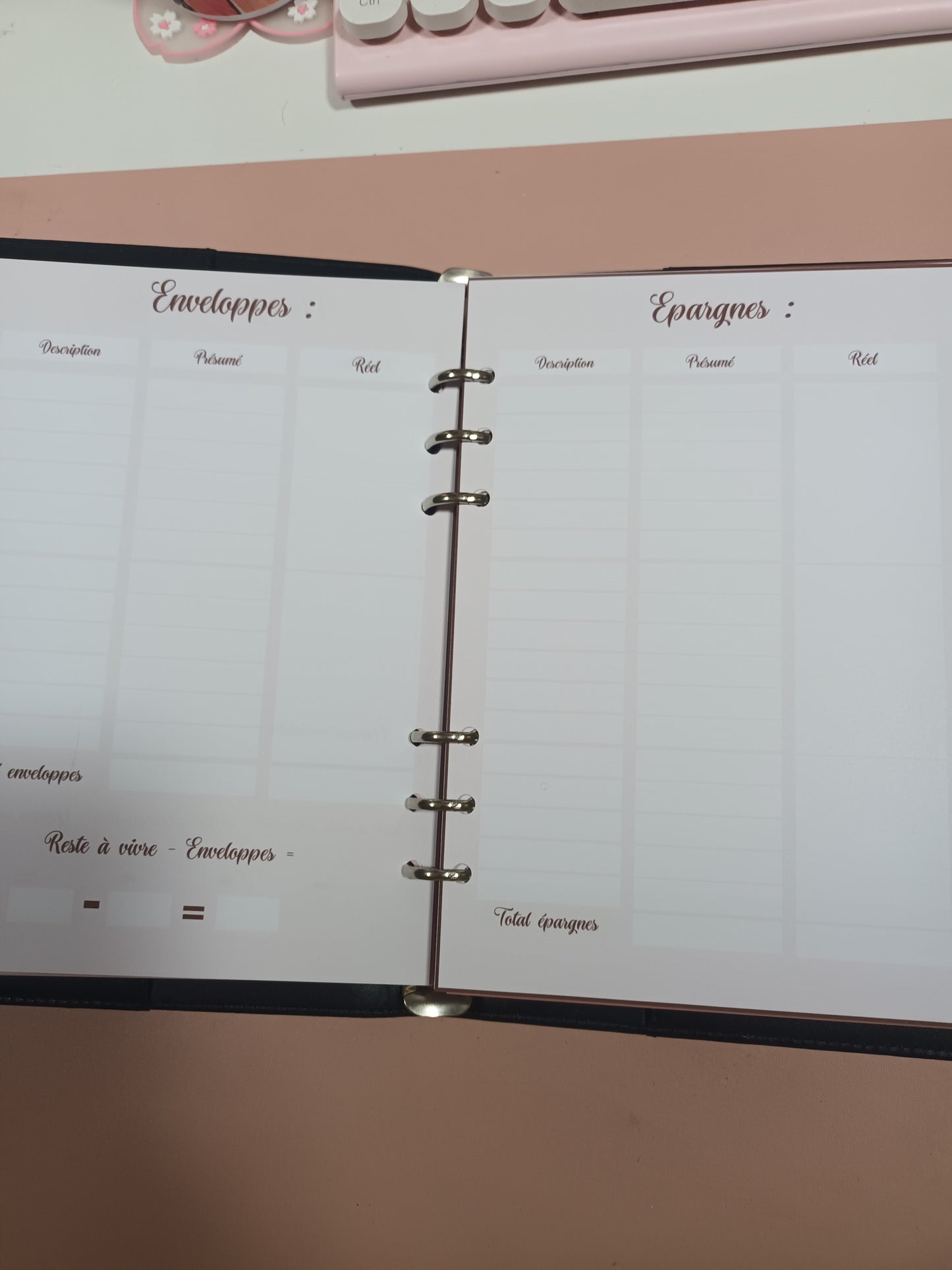 BUDGET PLANNER A5 COMPLET NON DATE POSITIVE ATTRACTION