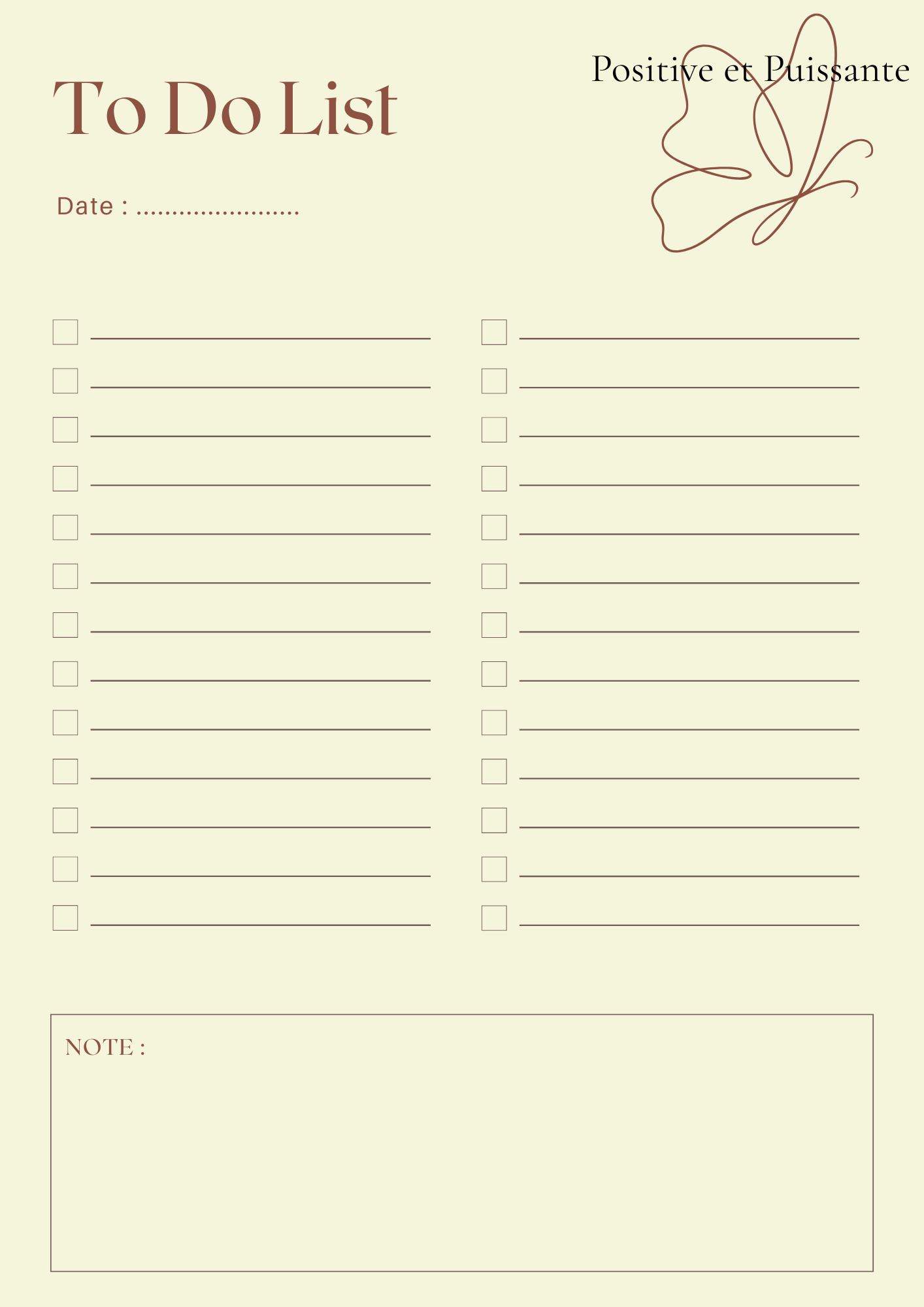 ✨ Kit Organisation Positive & Puissante – PDF imprimable ✨