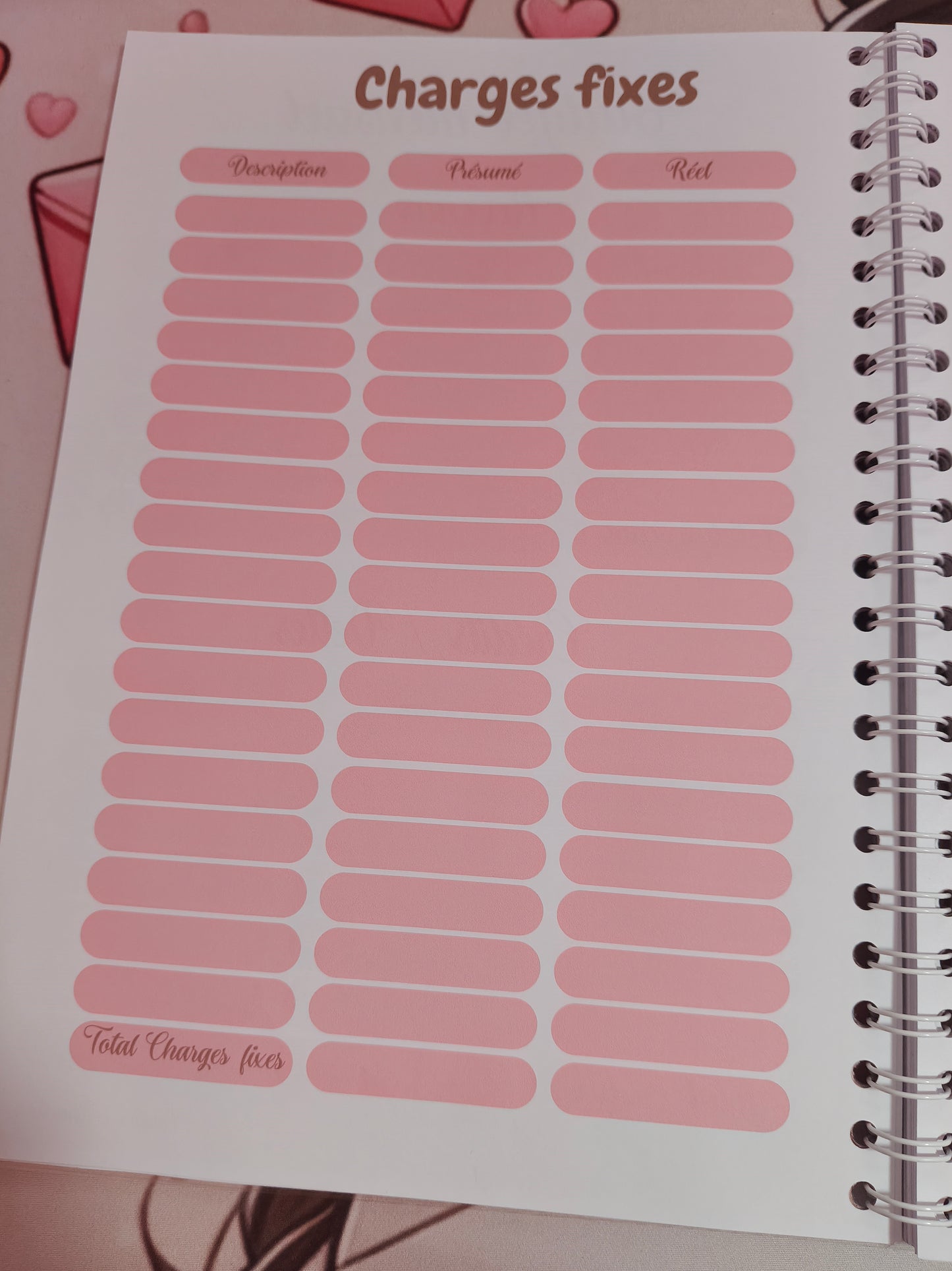 📝 Budget Planner Annuel – Format relié ou perforé A4 – 30€