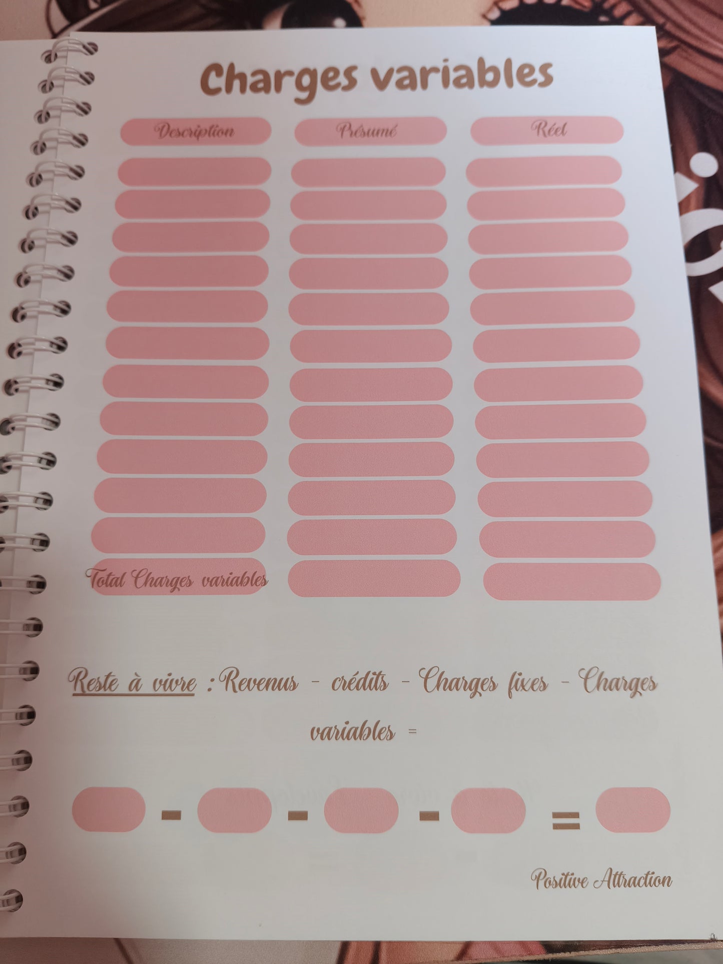 📝 Budget Planner Annuel – Format relié ou perforé A4 – 30€