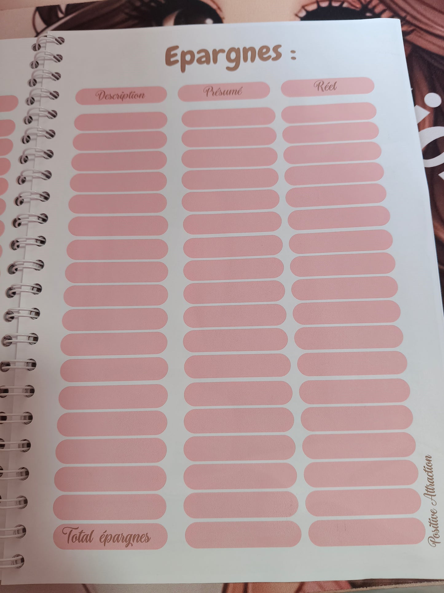 📝 Budget Planner Annuel – Format relié ou perforé A4 – 30€