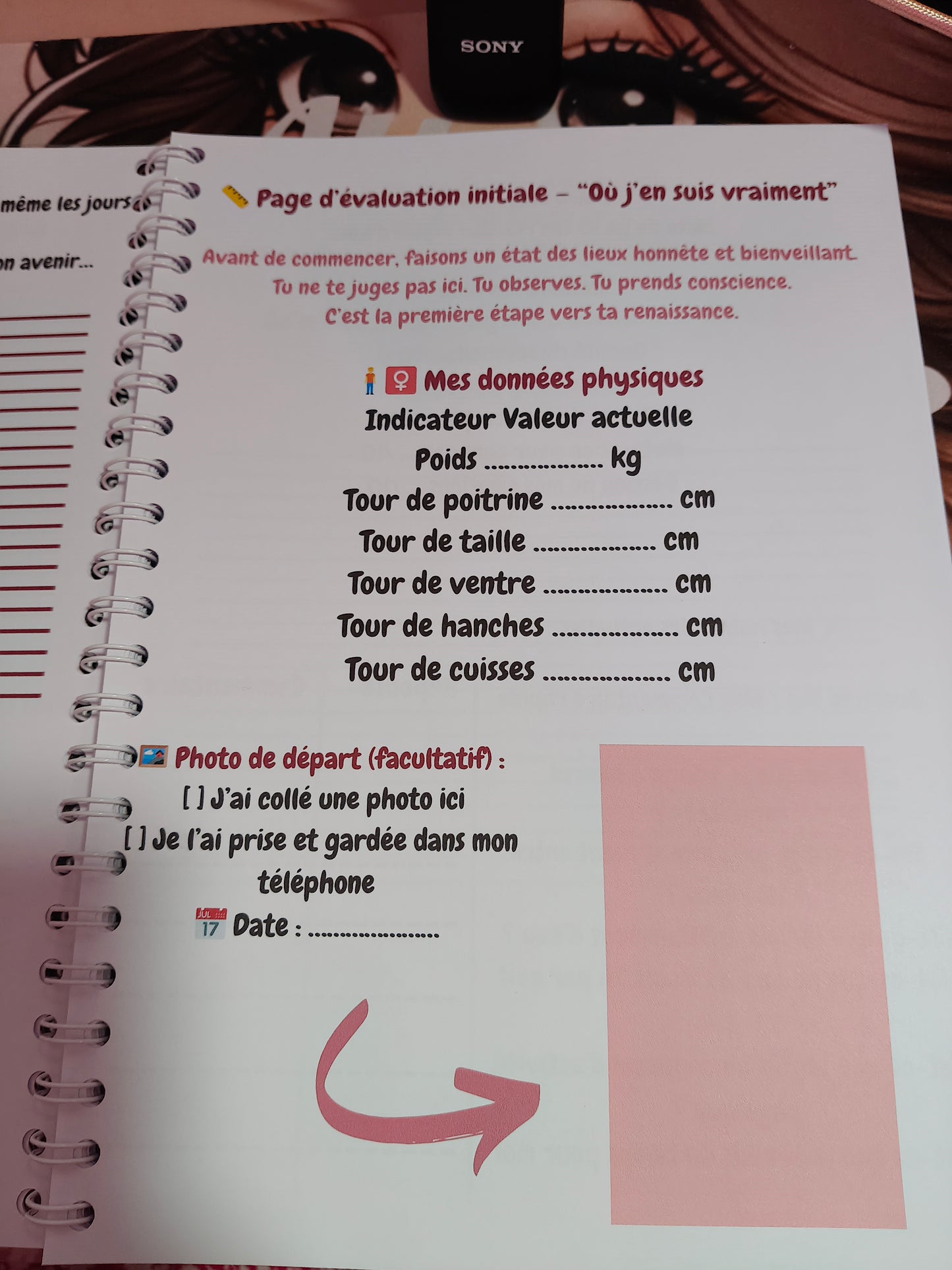 Je me choisis – Journal de métamorphose physique et mentale