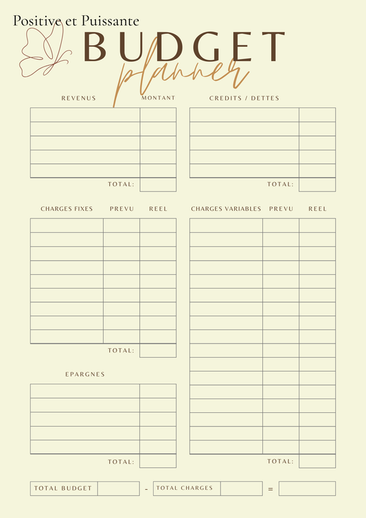 ✨ Kit Organisation Positive & Puissante – PDF imprimable ✨