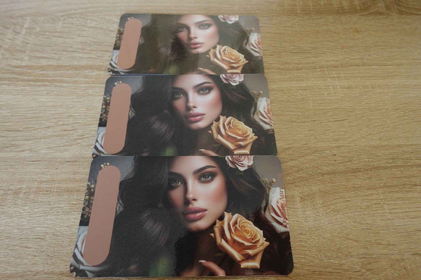 PAGES DE GARDE A6 VIERGES COLLECTION ROSES (par lot de 3)