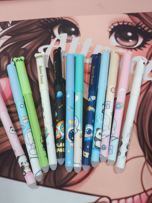 Stylo Gel effaçables motif et couleur aléatoire animaux mignons