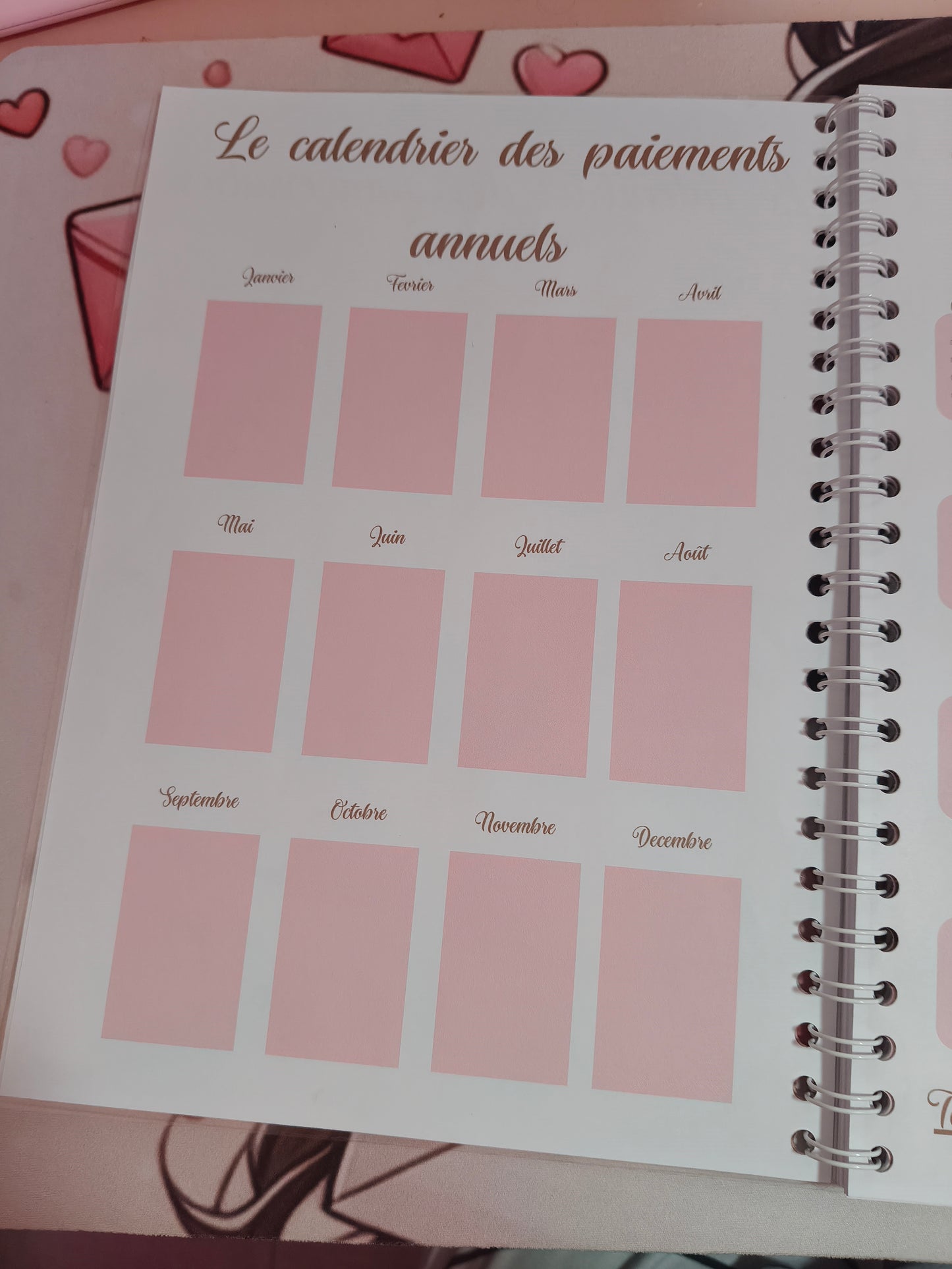 📝 Budget Planner Annuel – Format relié ou perforé A4 – 30€