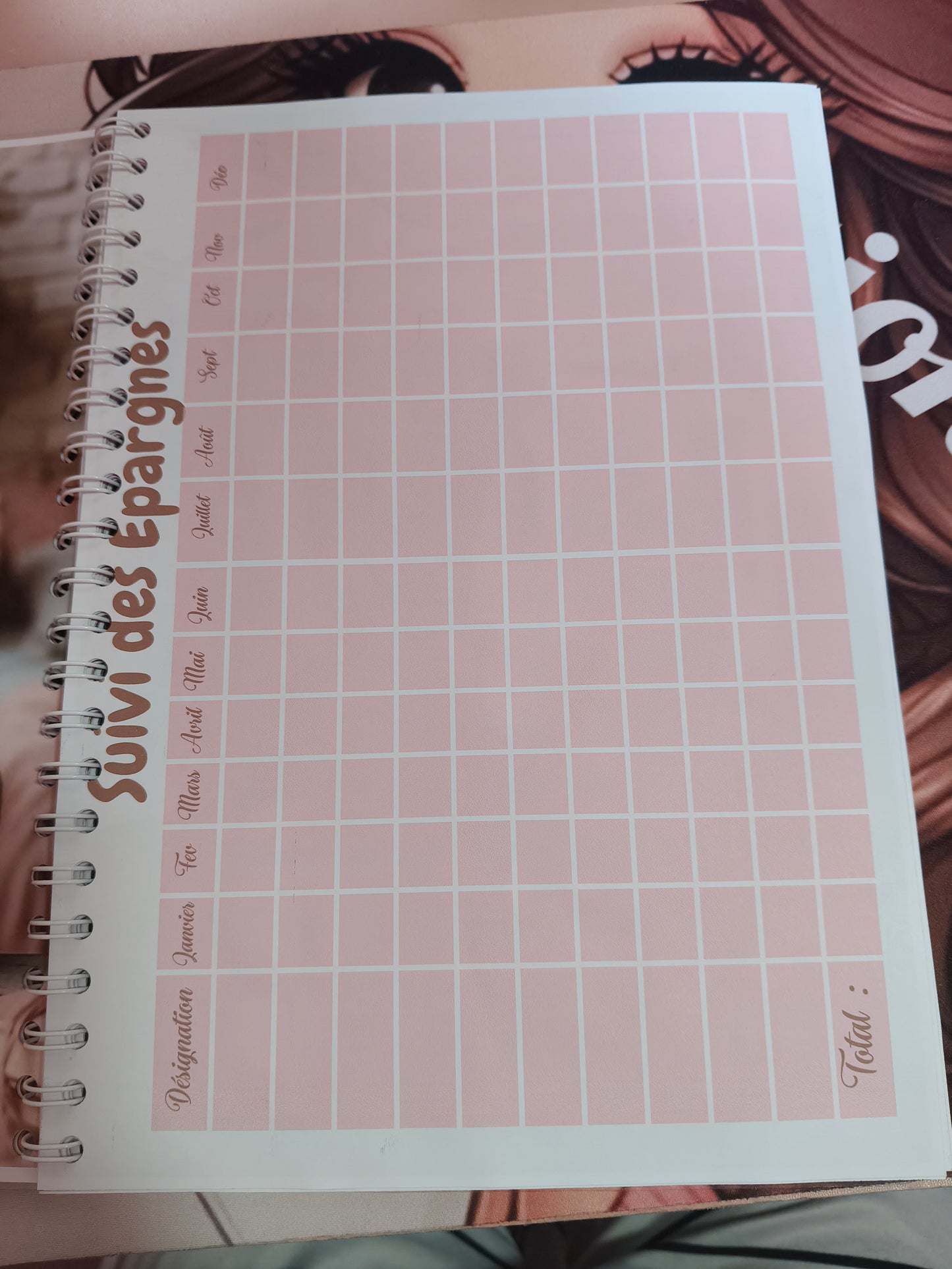 📝 Budget Planner Annuel – Format relié ou perforé A4 – 30€