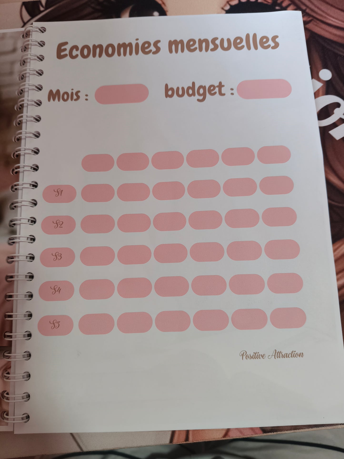 📝 Budget Planner Annuel – Format relié ou perforé A4 – 30€