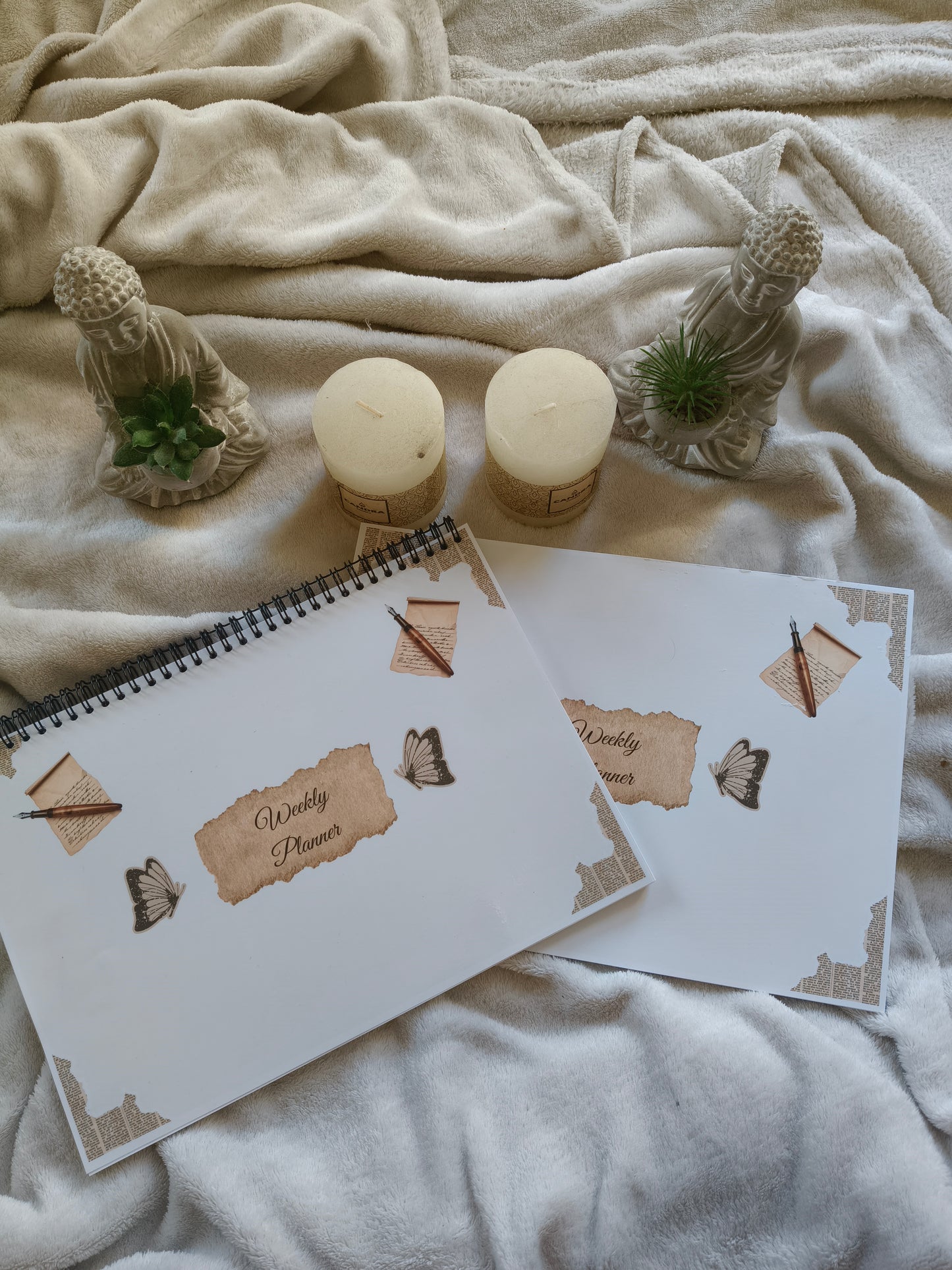 📅 WEEKLY PLANNER — FORMAT A4 RENAISSANCE VINTAGE