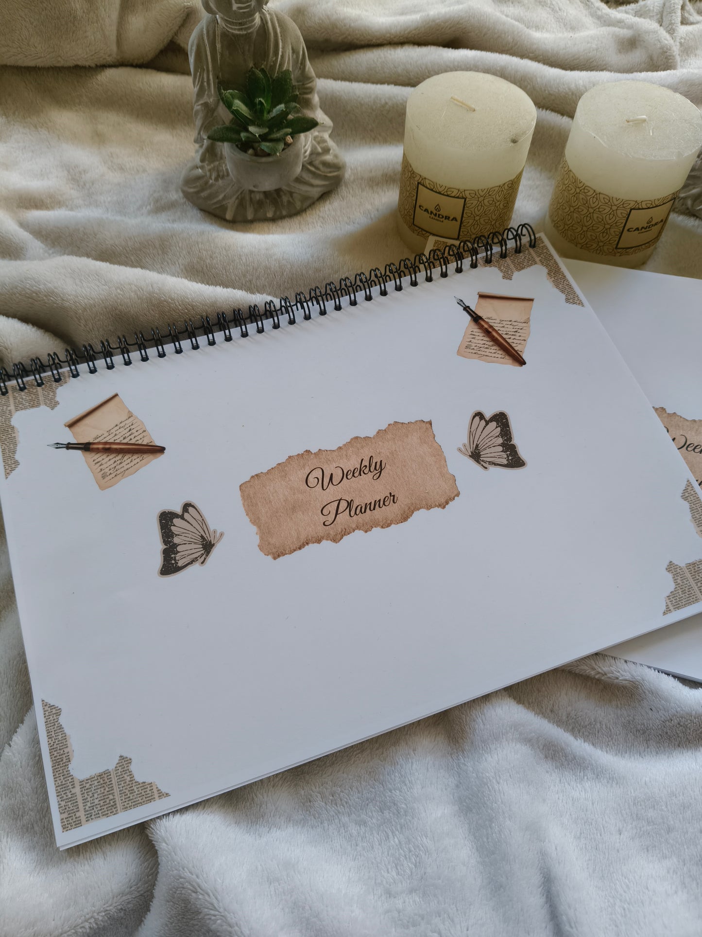 📅 WEEKLY PLANNER — FORMAT A4 RENAISSANCE VINTAGE