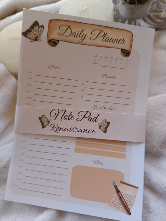 🗓️ BLOC DAILY PLANNER — COLLECTION VINTAGE RENAISSANCE