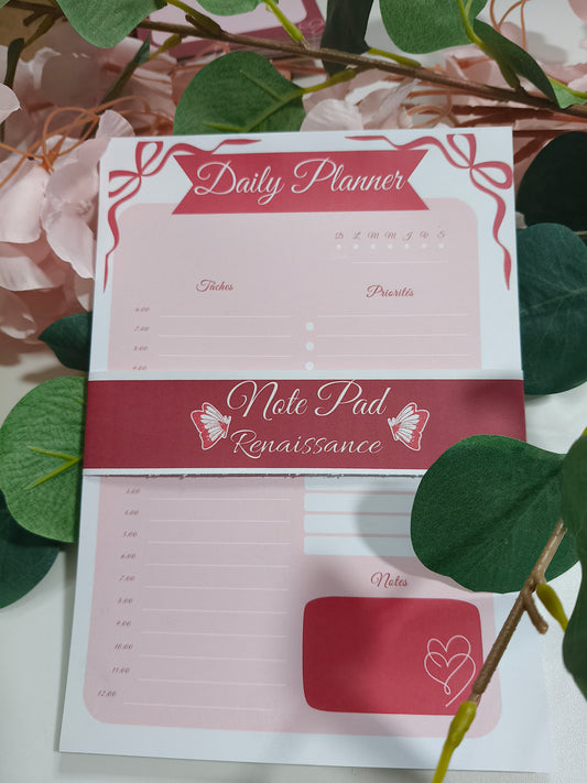 🗓️ BLOC DAILY PLANNER — COLLECTION Saint Valentin
