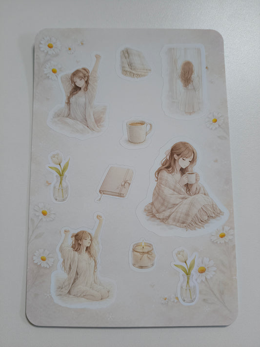 🌹 Collection Romantique – Planches de stickers
