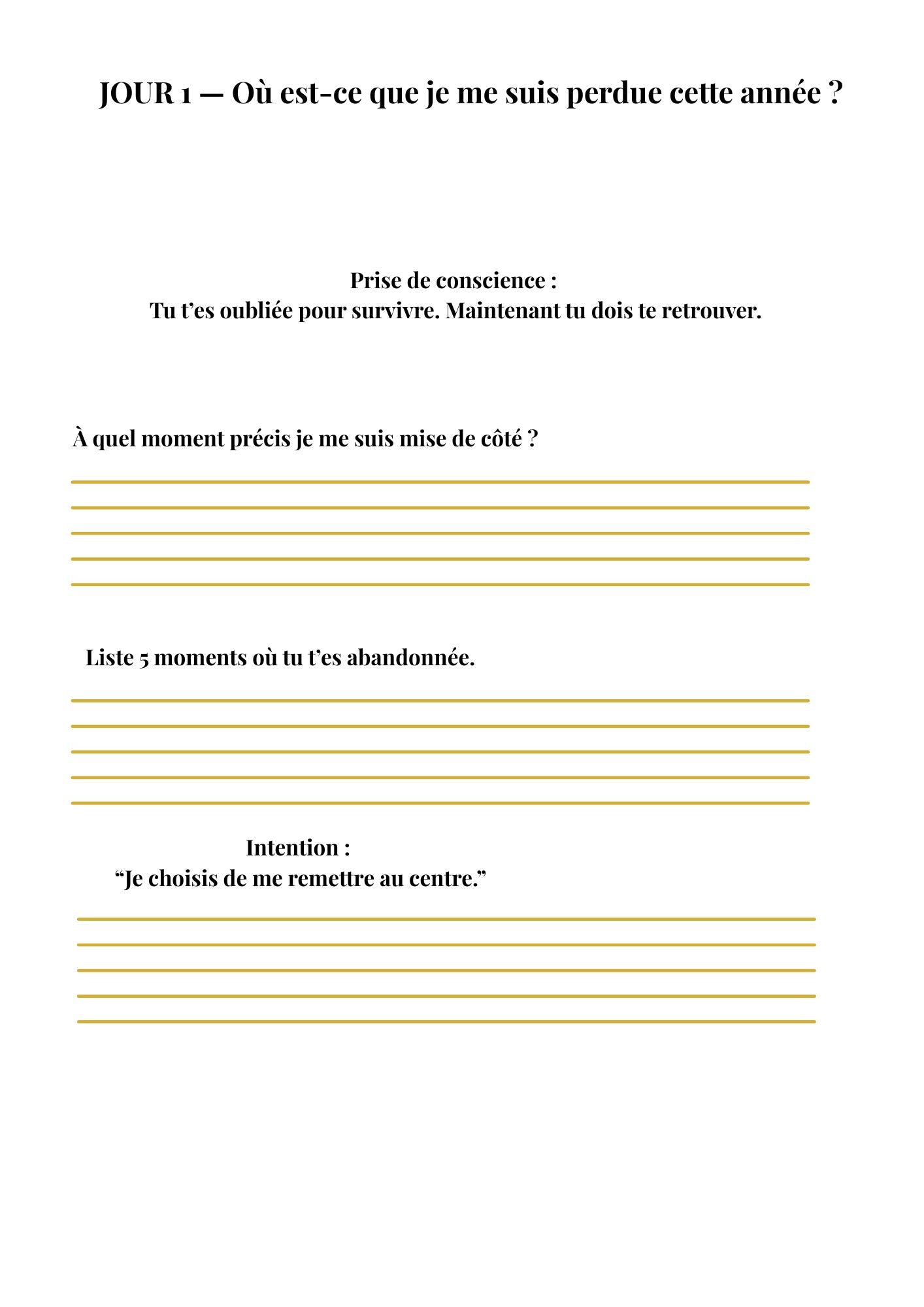 7 jours pour retrouver ton axe, ta vérité, ta stabilité intérieure
