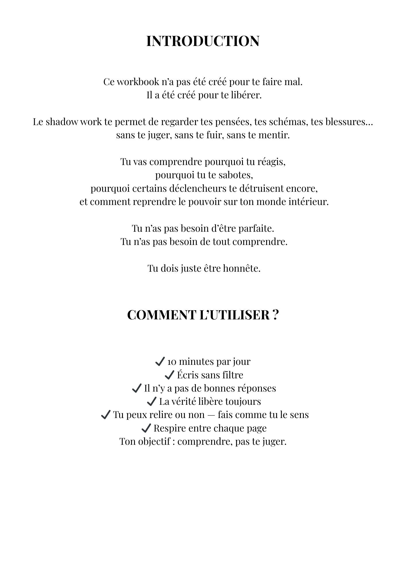 SHADOW WORK – Niveau 1 : Reviens à ta vérité. Libère ce qui t’alourdit. Reconstruis-toi.