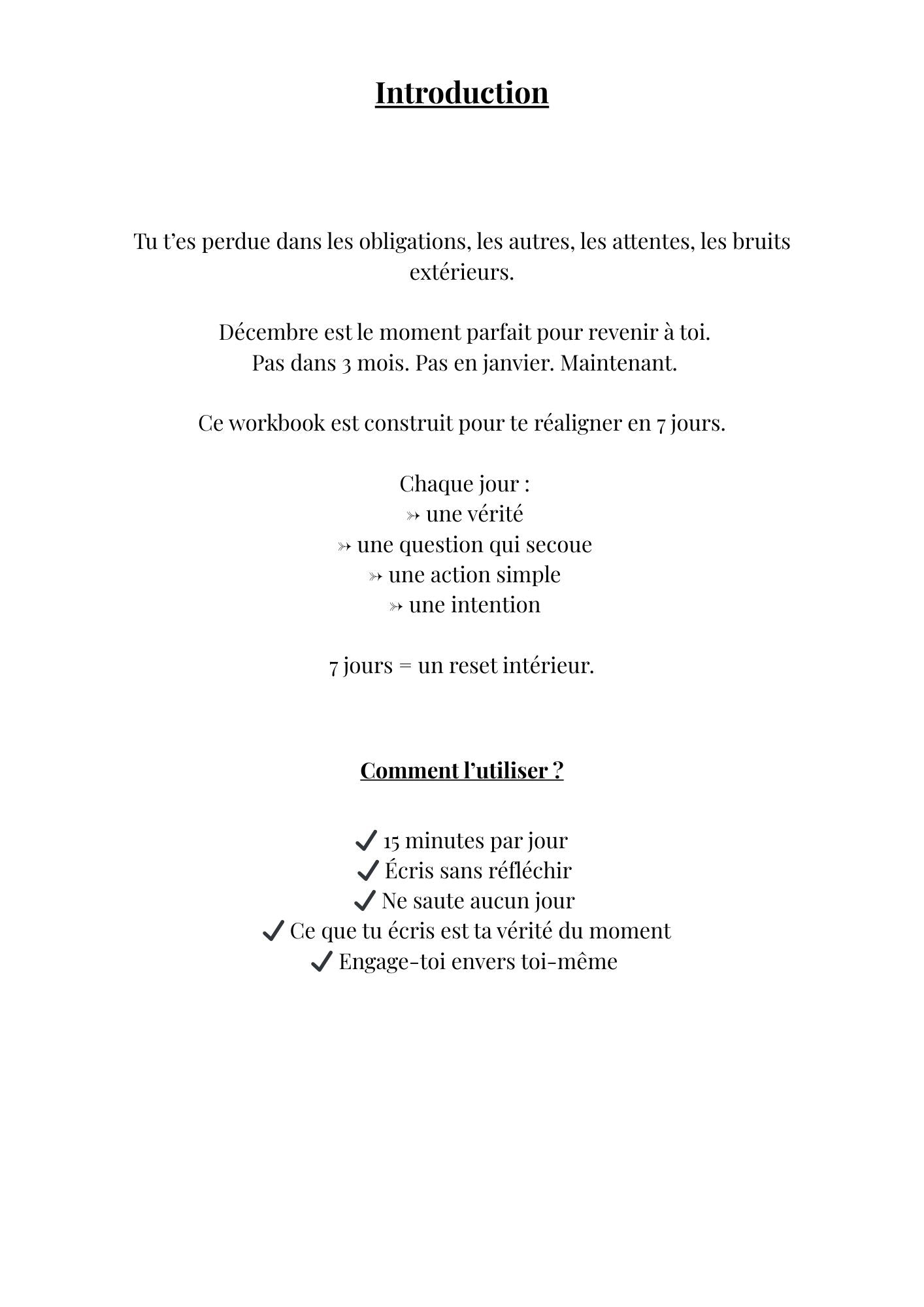 7 jours pour retrouver ton axe, ta vérité, ta stabilité intérieure